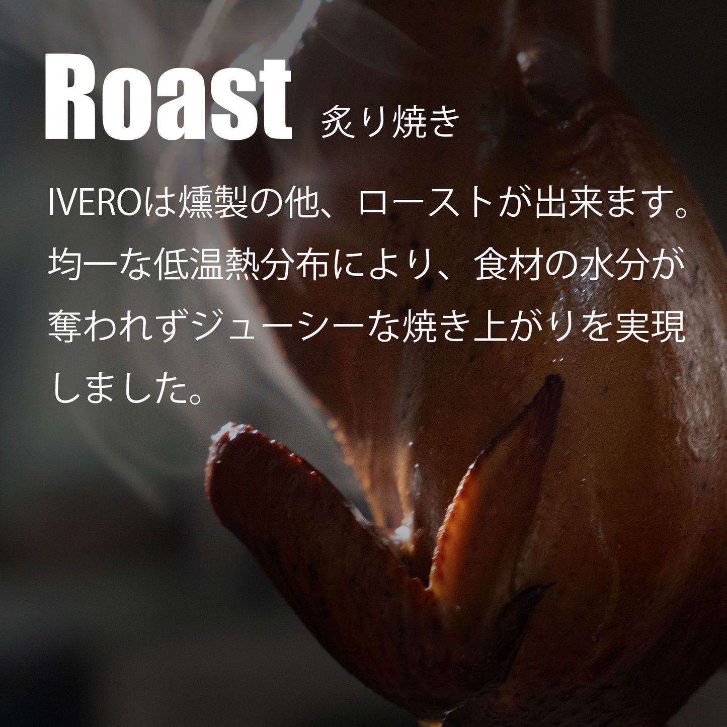 本格燻製器 Smoke & Roaster IVERO(イブロ)| 冷燻・温燻・熱燻・ロースト・石焼 | - OTONA-MONO
