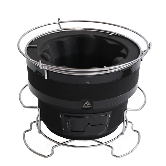 【月一入荷】遠赤外線効果抜群の国産 七輪 Re:NASOV KANTEKI-R 丸型 - OTONA-MONO