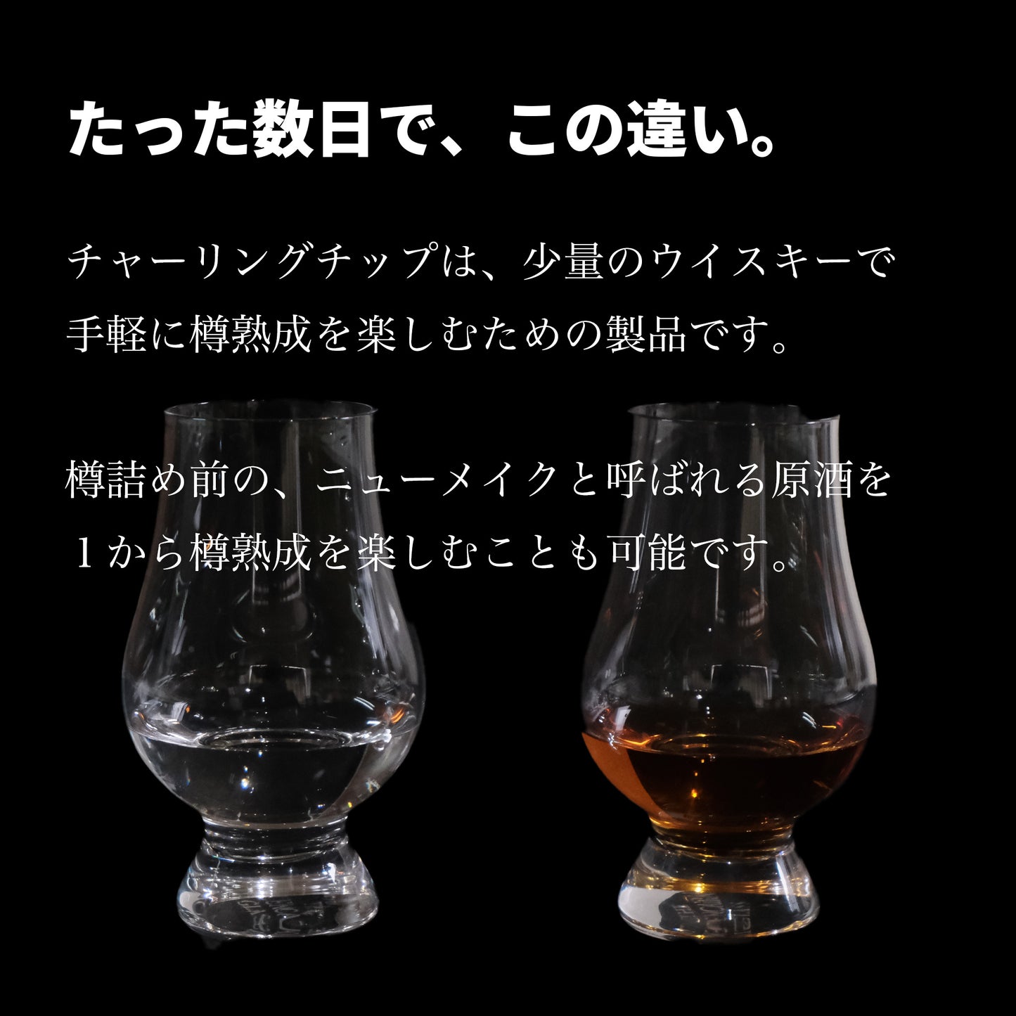 CRAFTAGE チャーリングチップ |200mlから始めるウイスキー 樽熟成セット