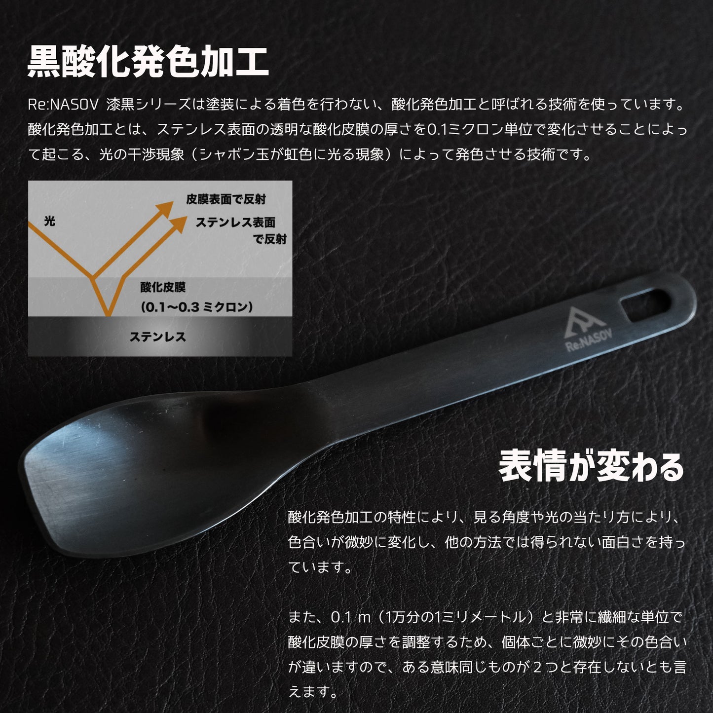 【送料無料】Re:NASOV(レナソブ)漆黒のカトラリーセット ver.2|黒酸化発色加工 ステンレス|ケース付き|食洗機対応 - OTONA-MONO