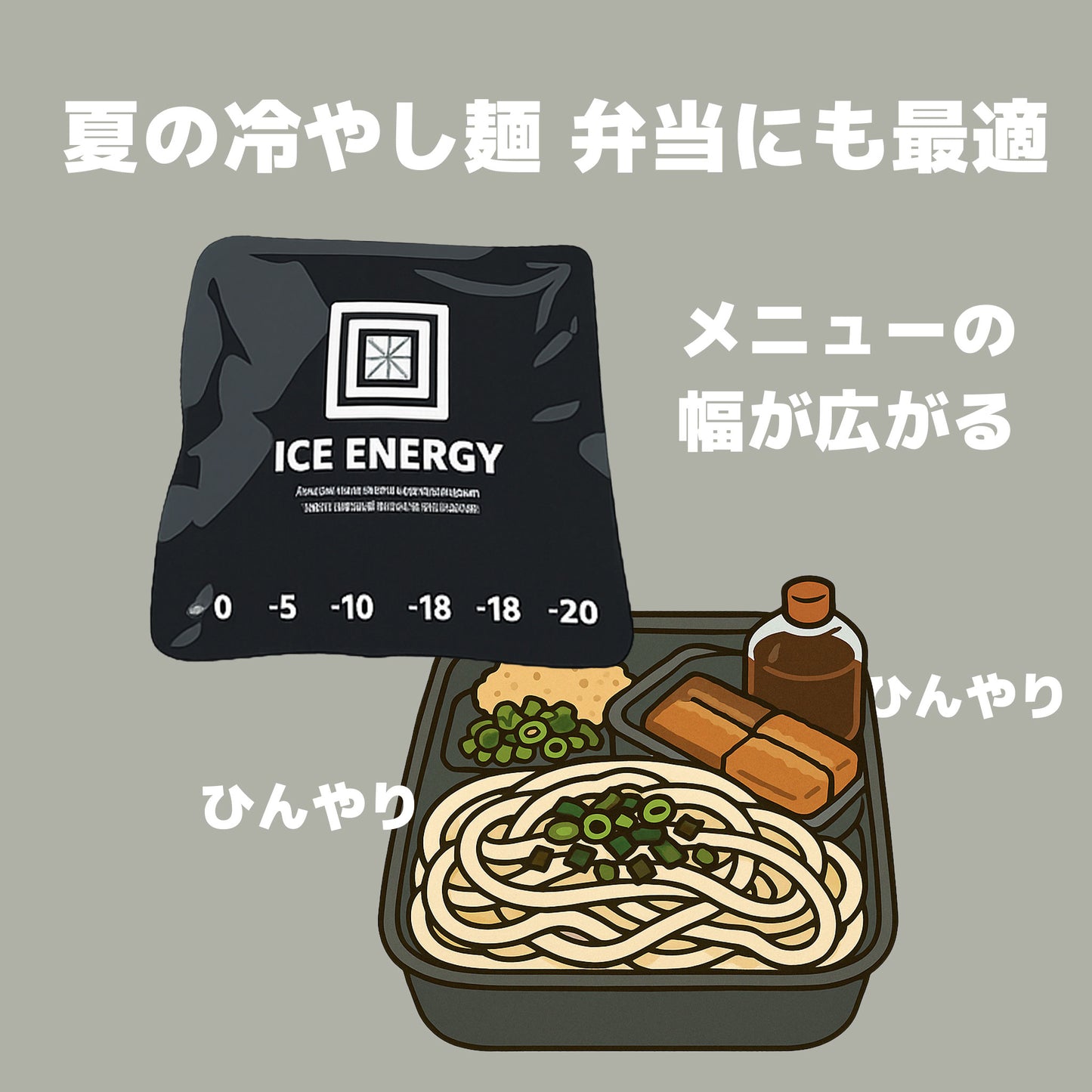 お弁当の保冷に最適! アイスエナジー 300g |-10℃でしっかり冷却|複数購入割引あり - OTONA-MONO