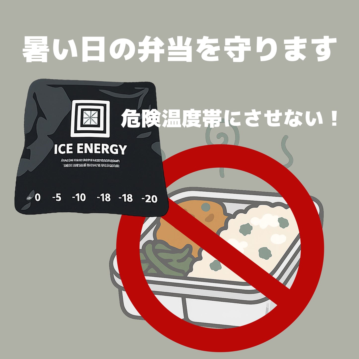 お弁当の保冷に最適! アイスエナジー 300g |-10℃でしっかり冷却|複数購入割引あり - OTONA-MONO