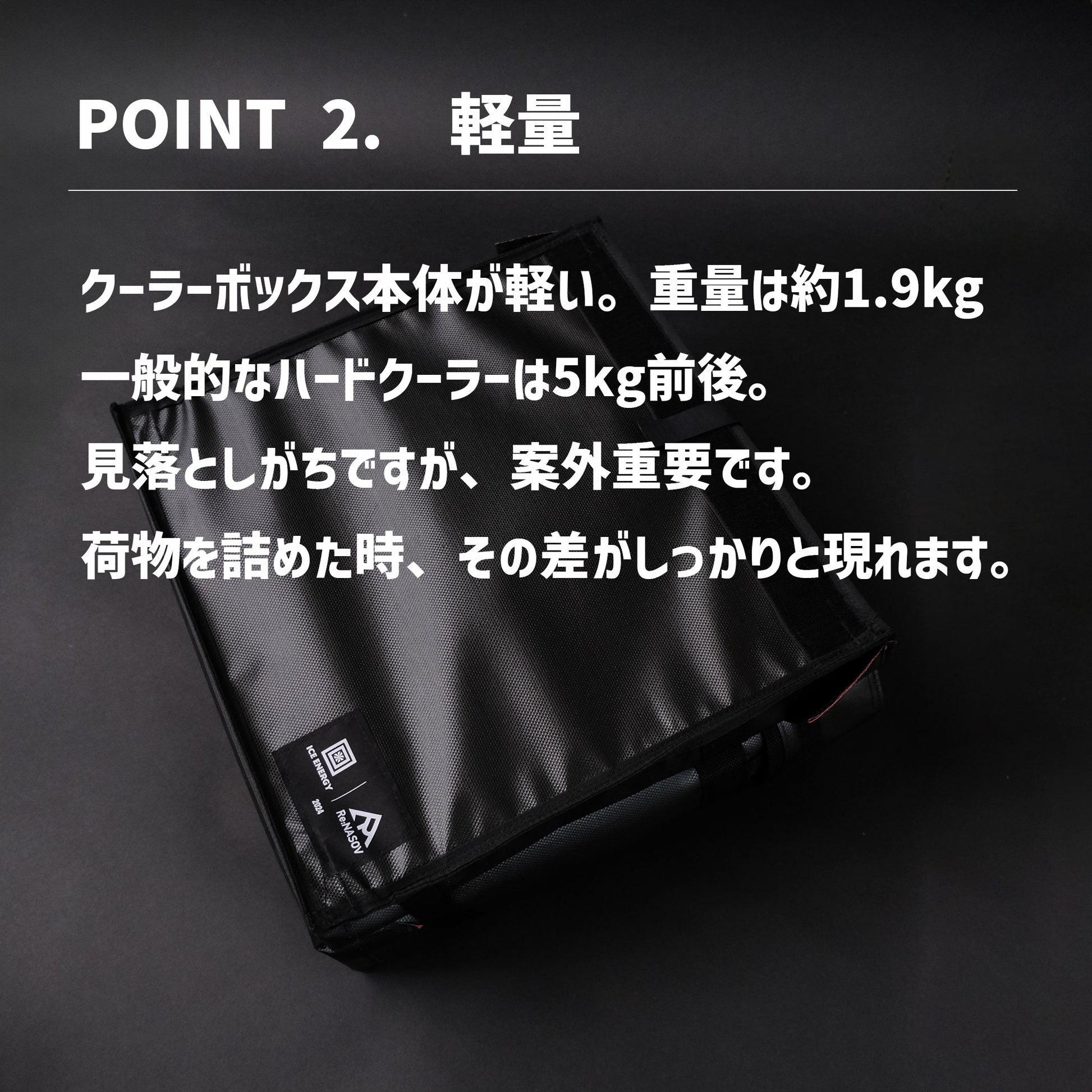 Re:NASOV × ICE ENERGY アイスエナジー専用クーラーボックス｜折りたたみ｜３０リットル - OTONA-MONO