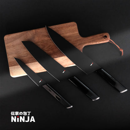 NINJA 包丁｜三徳・牛刀・ペティから選べる｜関の職人が仕立てた黒の逸品 - OTONA-MONO